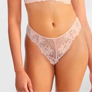 🆕 Bare Necessities The Essential Lace Thong Panty Underwear Delicacy Large